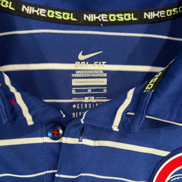 Nike Chicago Cubs Dri Fit Polo T-Shirt Short Sleeve - Picture 5 of 6